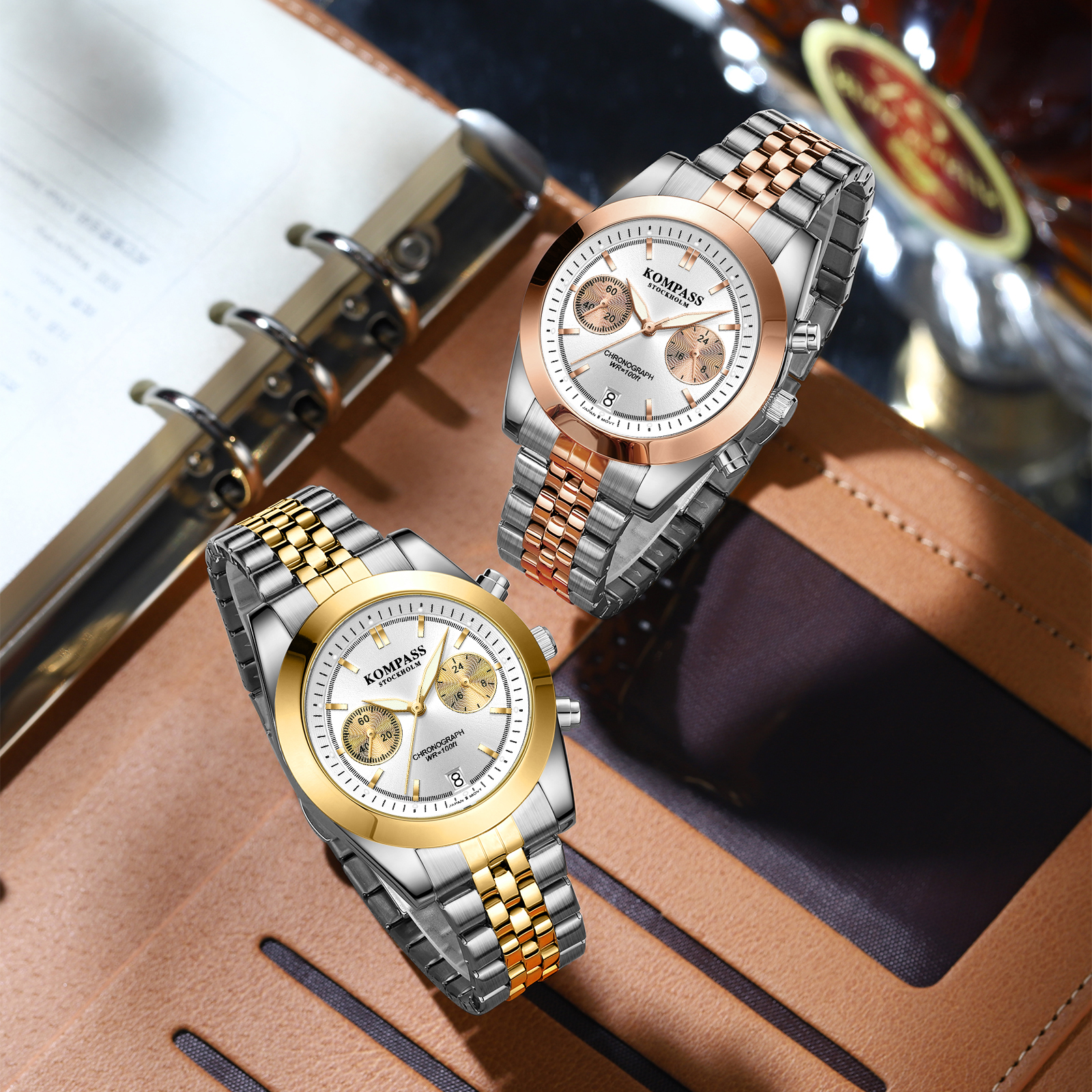 Kompass Navigator Chrono Silver Gold - 8