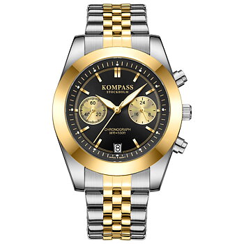 Kompass Navigator Chrono Silver Gold Black