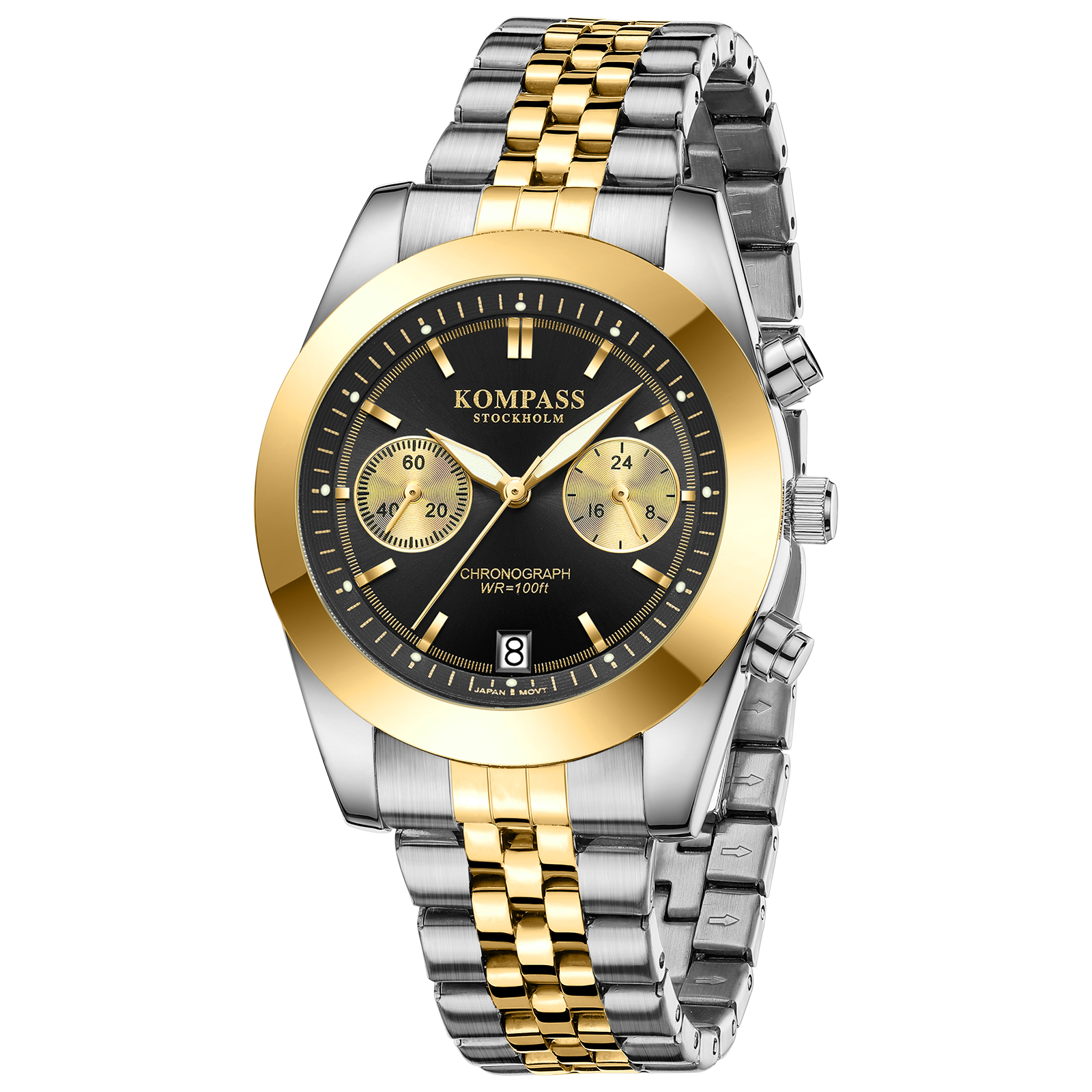 Kompass Navigator Chrono Silver Gold Black - 3