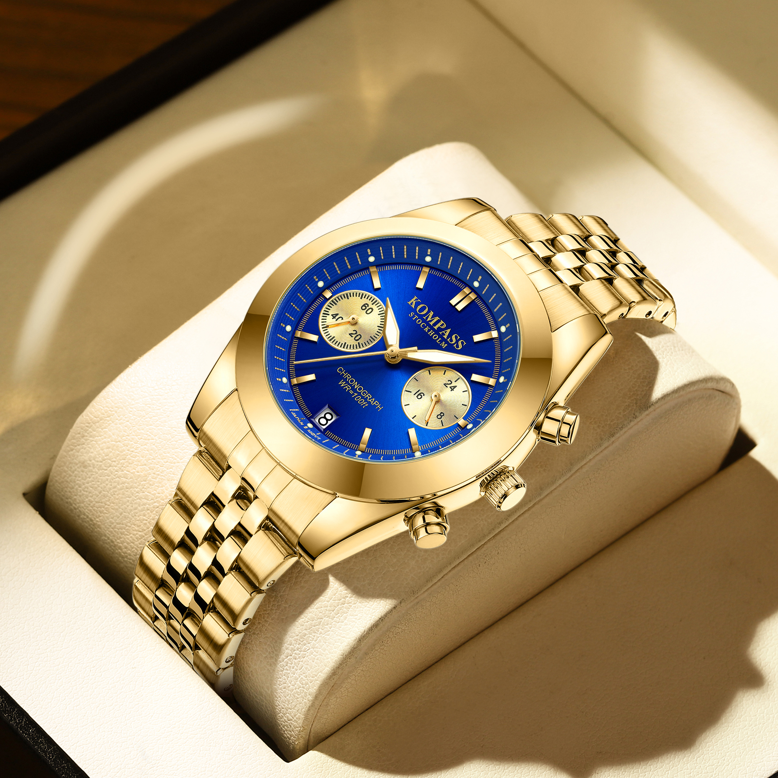 Kompass Navigator Chrono Gold Blue - 5