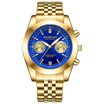 Kompass Navigator Chrono Gold Blue