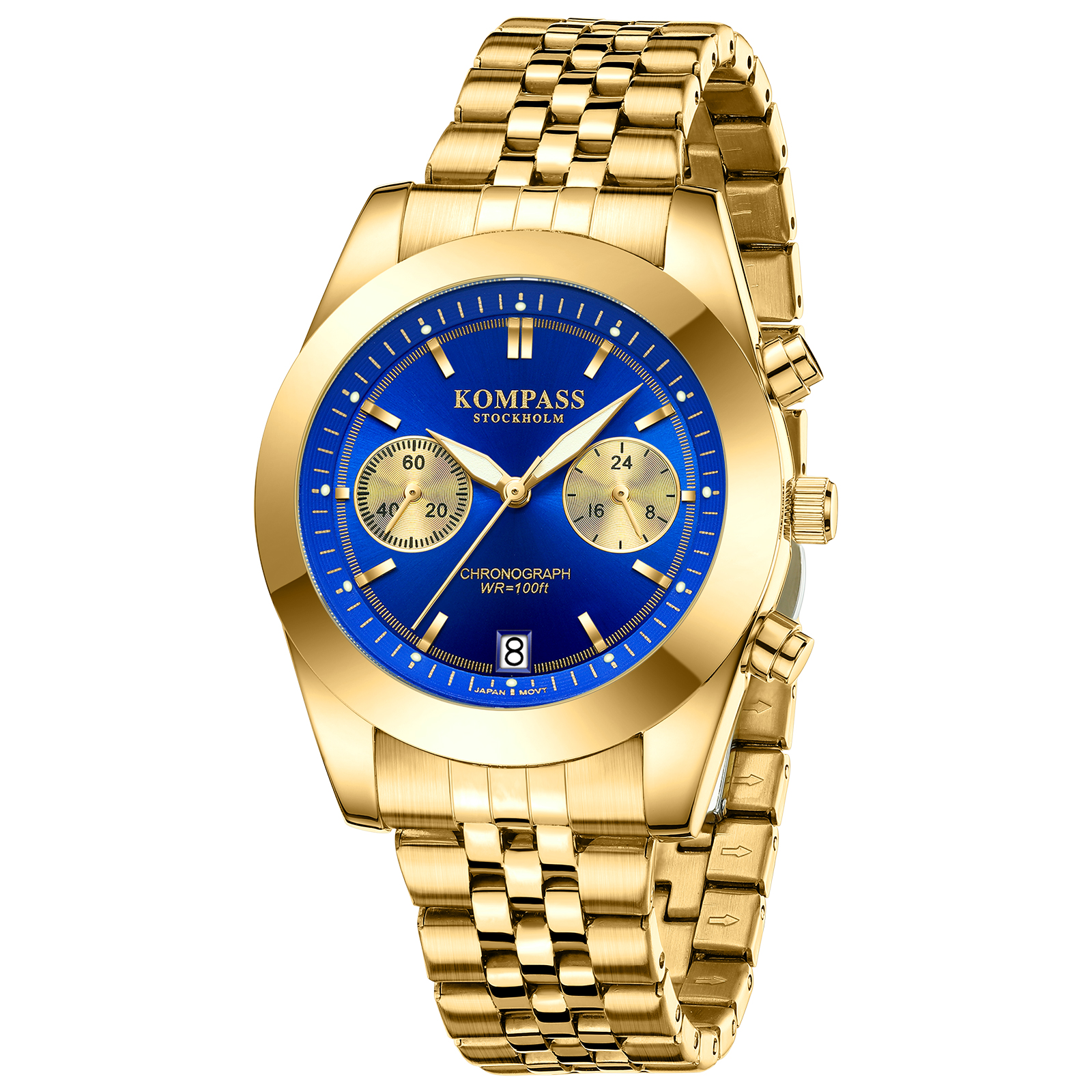 Kompass Navigator Chrono Gold Blue - 3