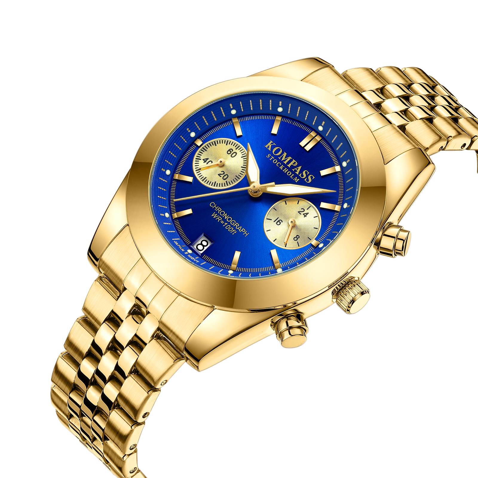 Kompass Navigator Chrono Gold Blue - 2