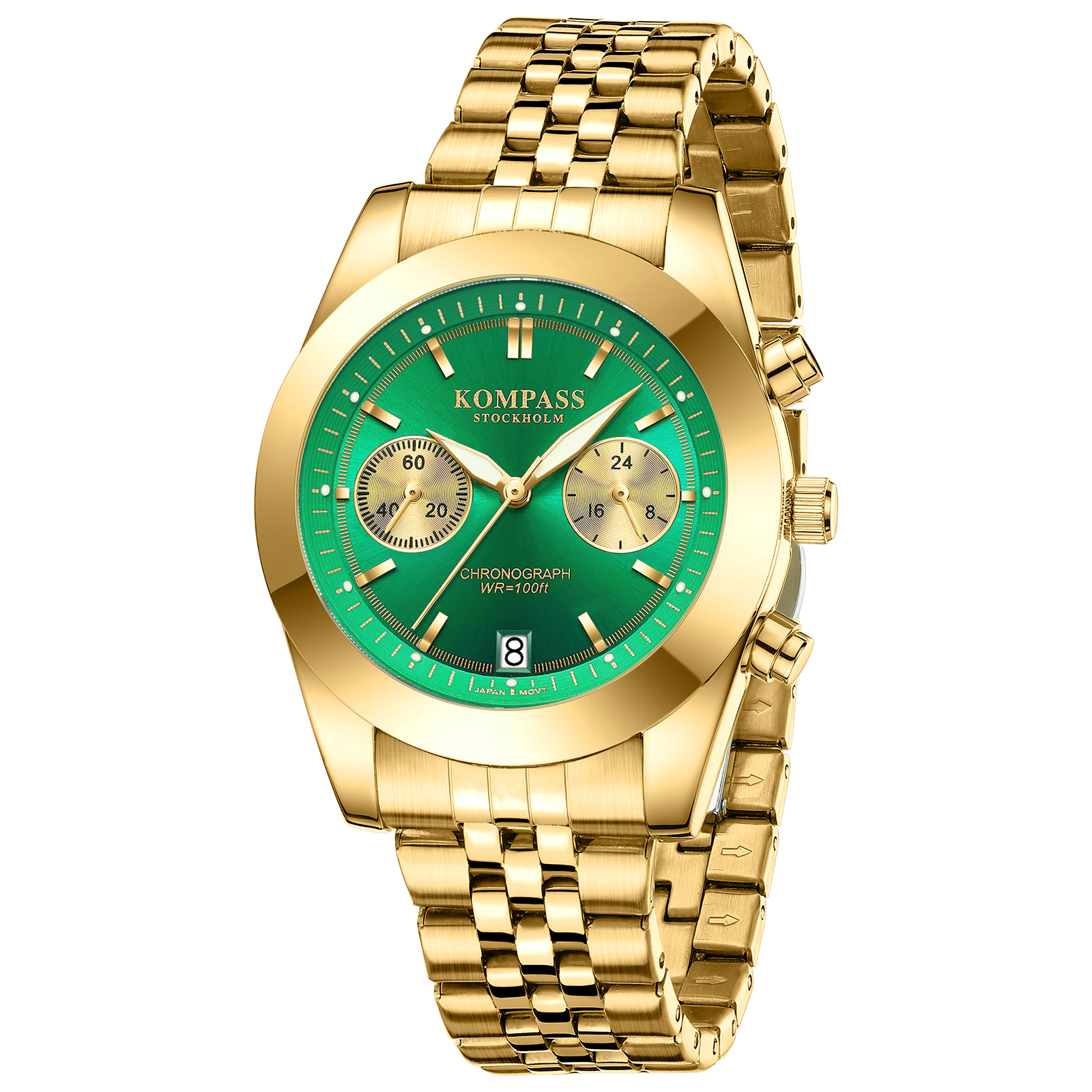 Kompass Navigator Chrono Gold Green - 3