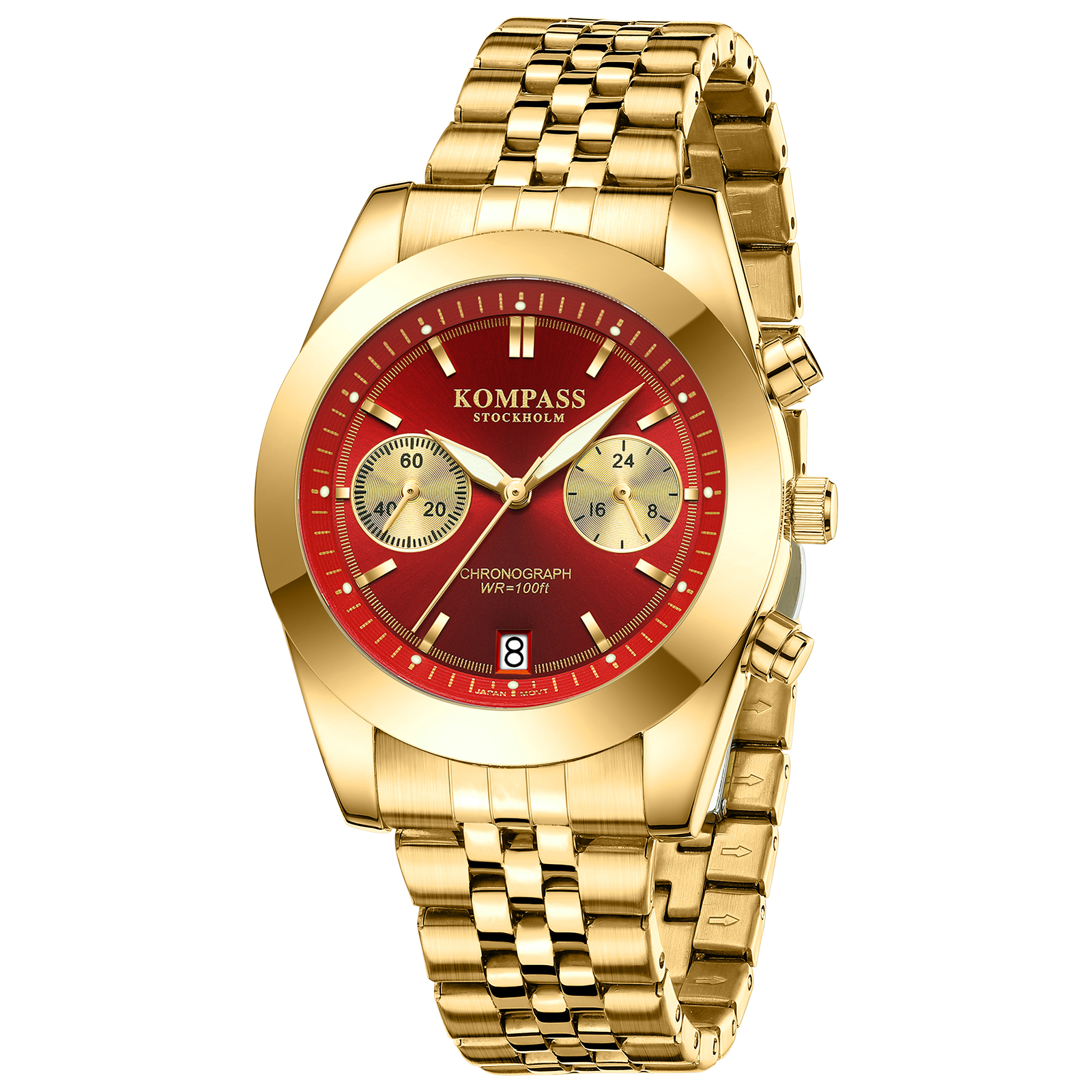 Kompass Navigator Chrono Gold Red - 3
