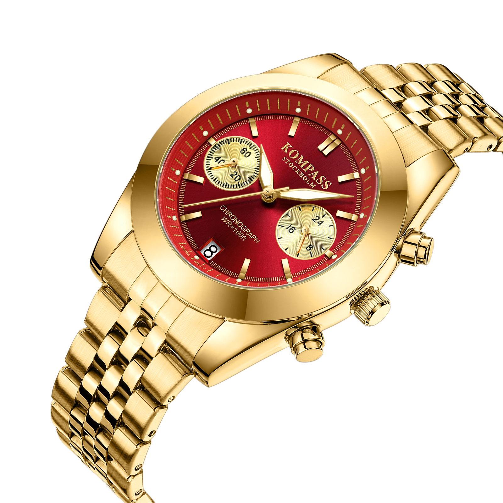 Kompass Navigator Chrono Gold Red - 2