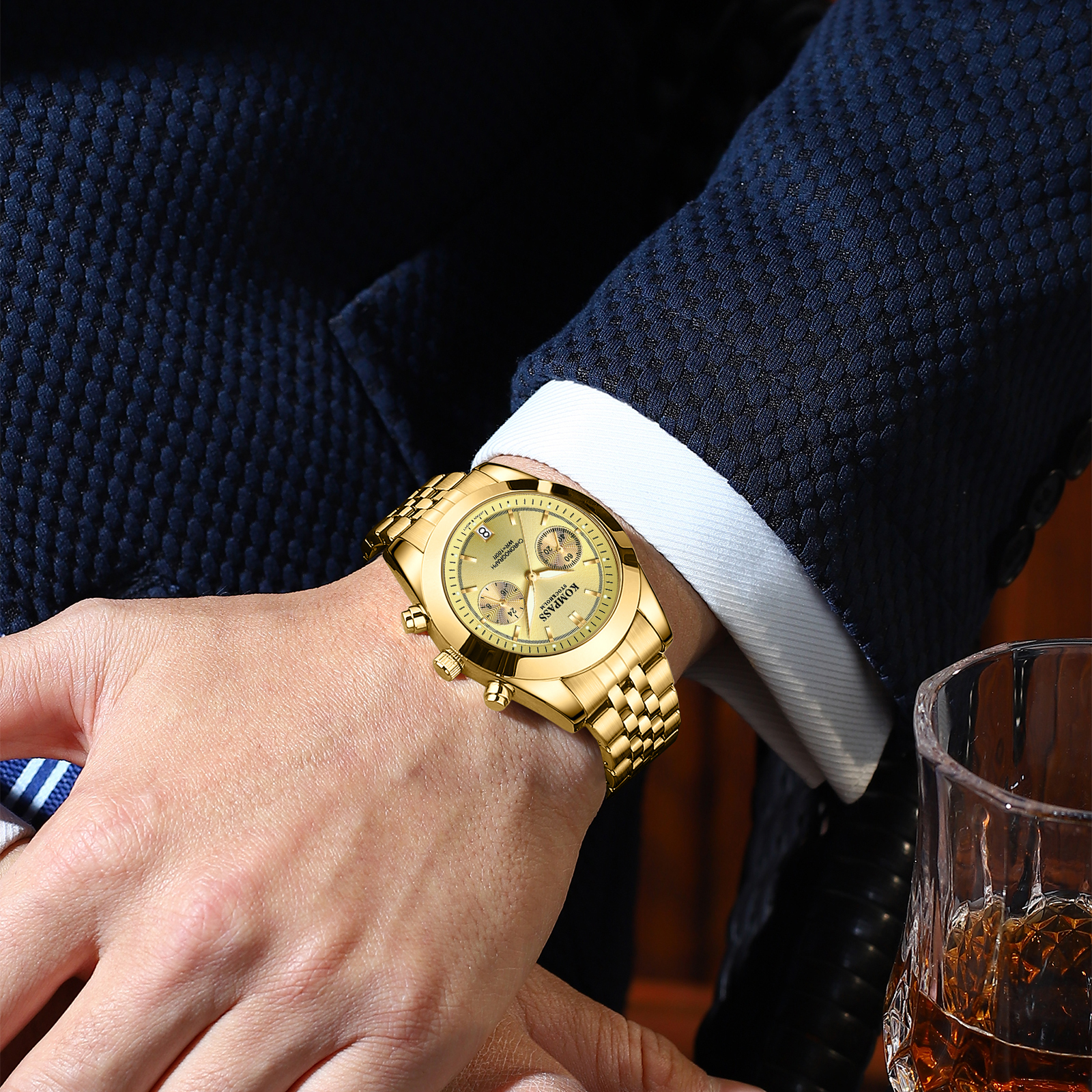 Kompass Navigator Chrono Gold - 8