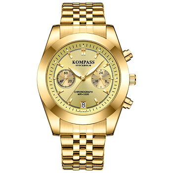 Kompass Navigator Chrono Gold