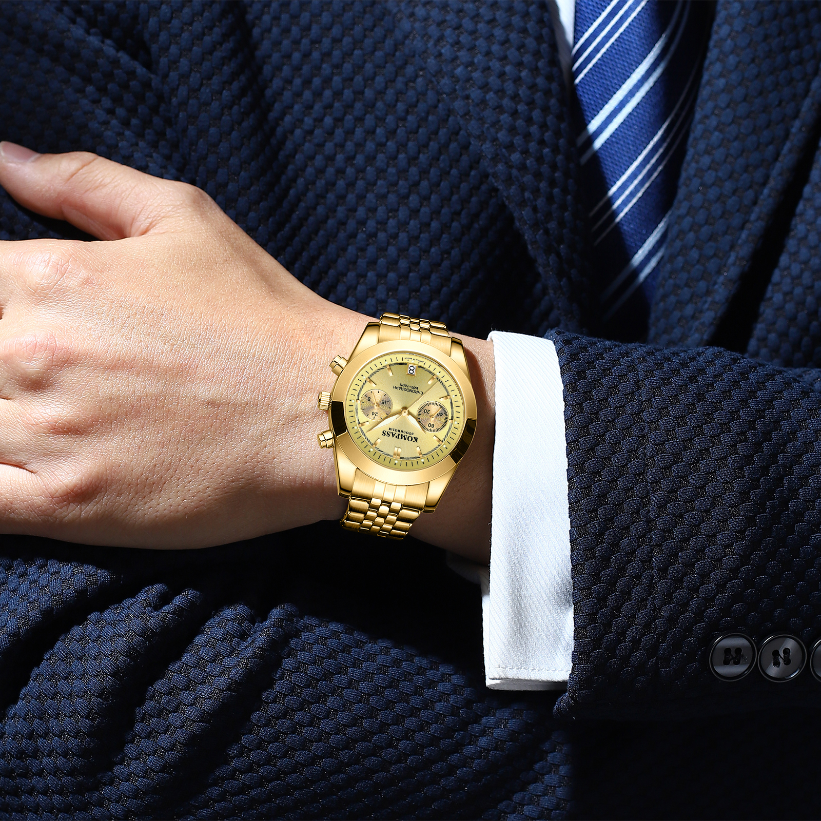 Kompass Navigator Chrono Gold - 6