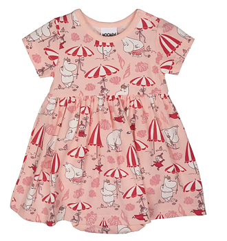 Moomin Baby Body Dress - Shell Beach Coral