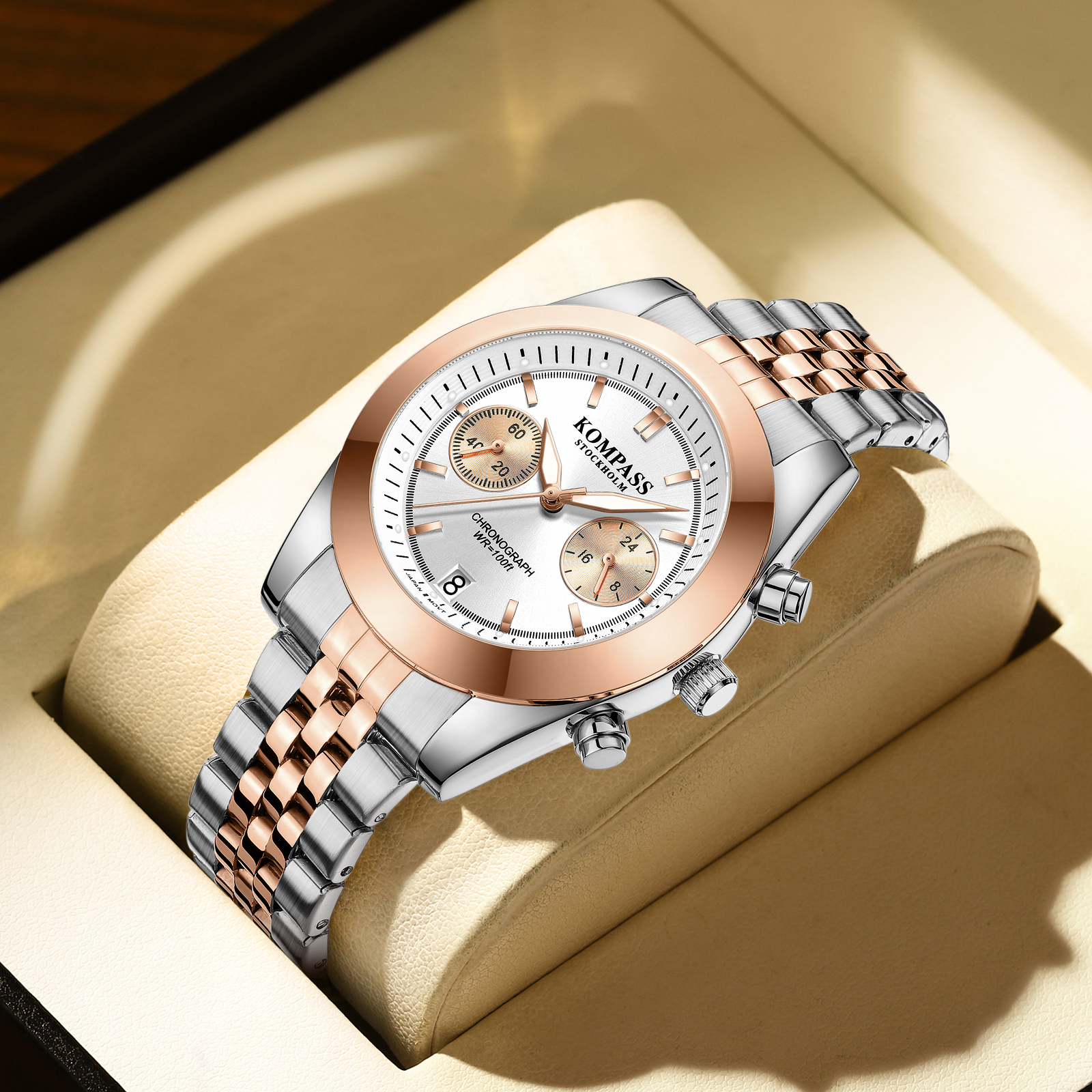 Kompass Navigator Chrono Silver Rose Gold - 5