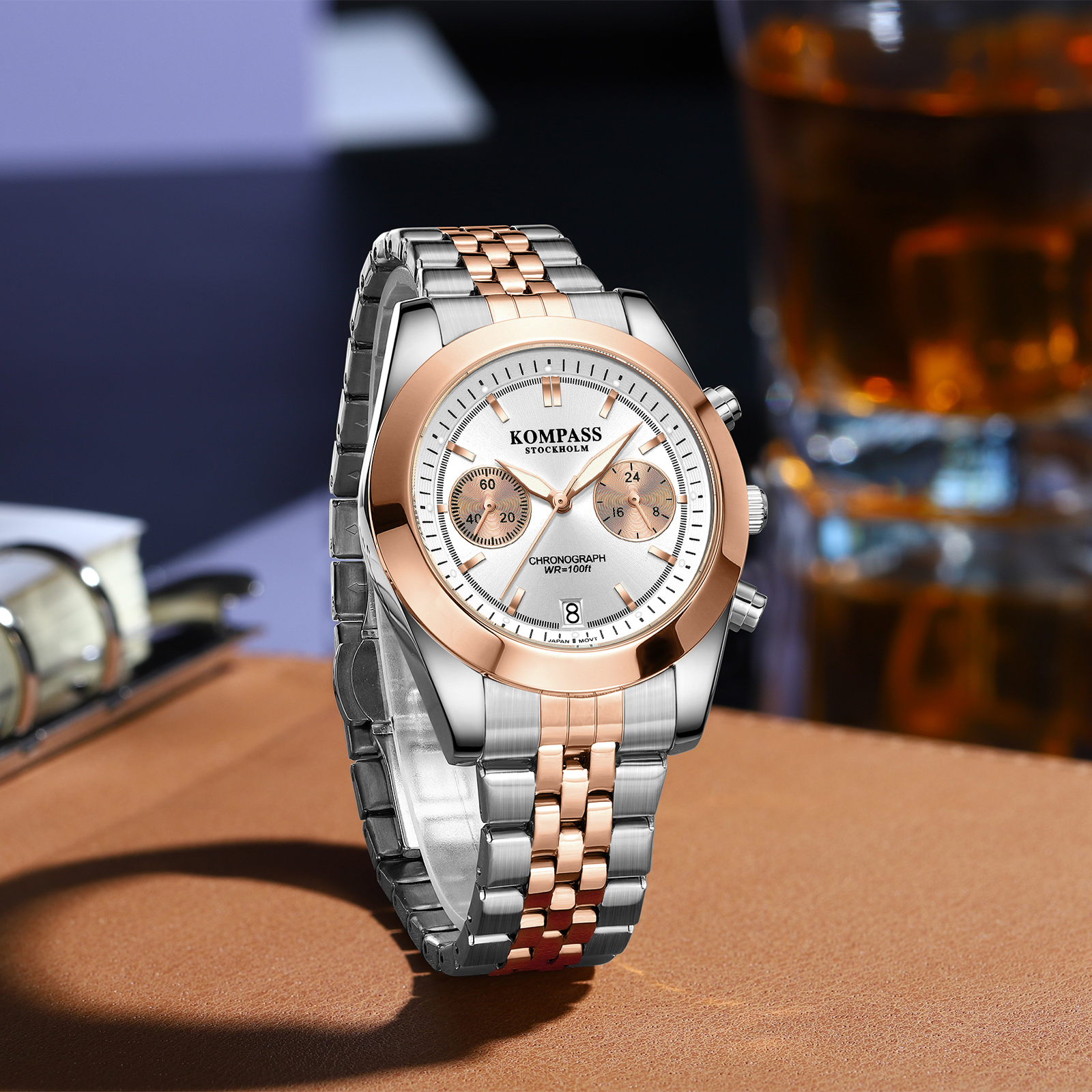 Kompass Navigator Chrono Silver Rose Gold - 4