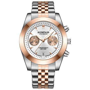 Kompass Navigator Chrono Silver Rose Gold