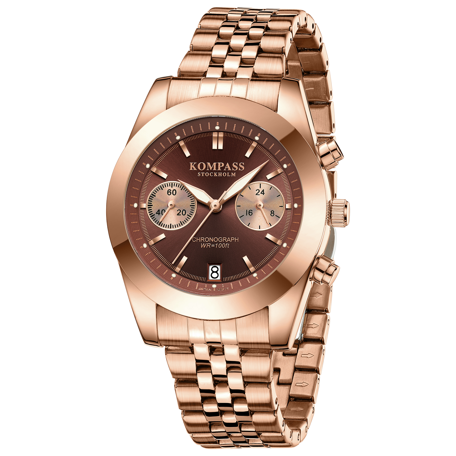 Kompass Navigator Chrono Rose Gold Brown - 3
