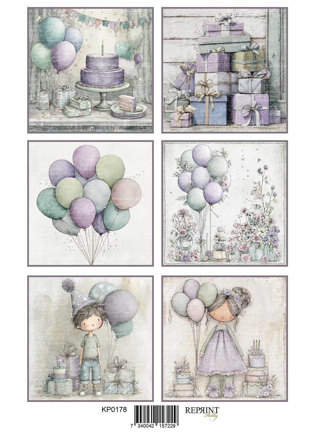  Reprint klippark A4 - Timeless Party