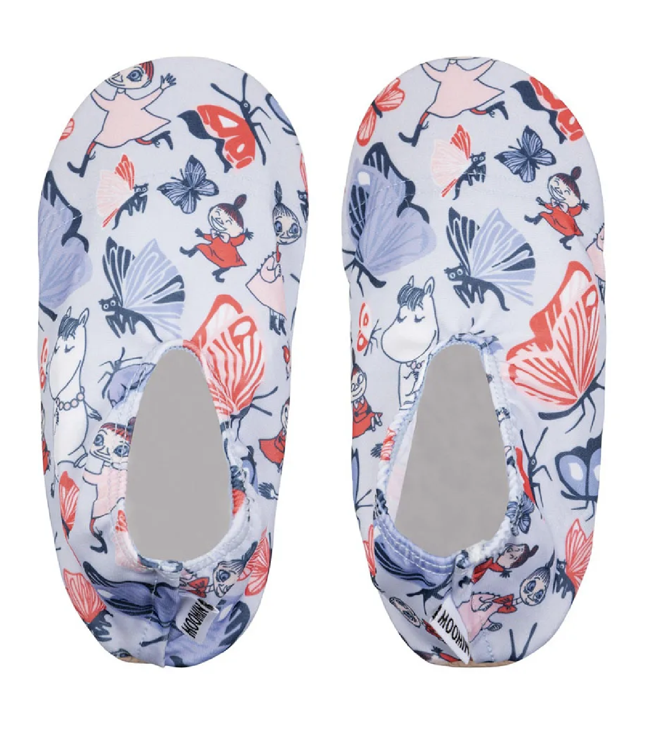 Moomin Baby Slippers - Butterfly Park Light Blue