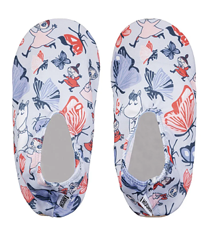 Moomin Baby Slippers - Butterfly Park Light Blue