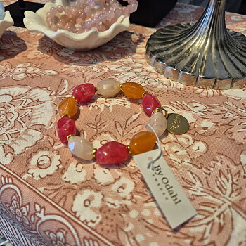 Chunky armband ovala pärlor