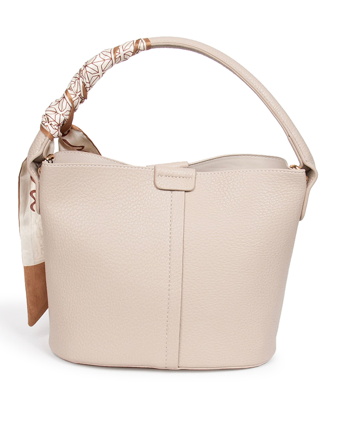 Väska Ibelin ljusbeige med scarf - 4