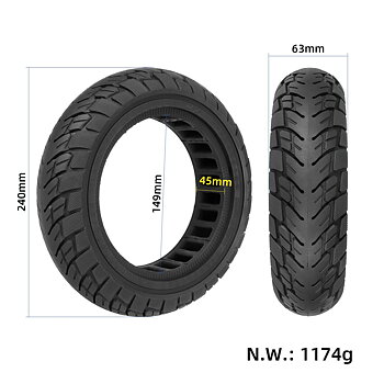  Punkteringsfritt Offroad Däck 10×2.50-6.5 44mm – Premium ex Nitrox OR 500