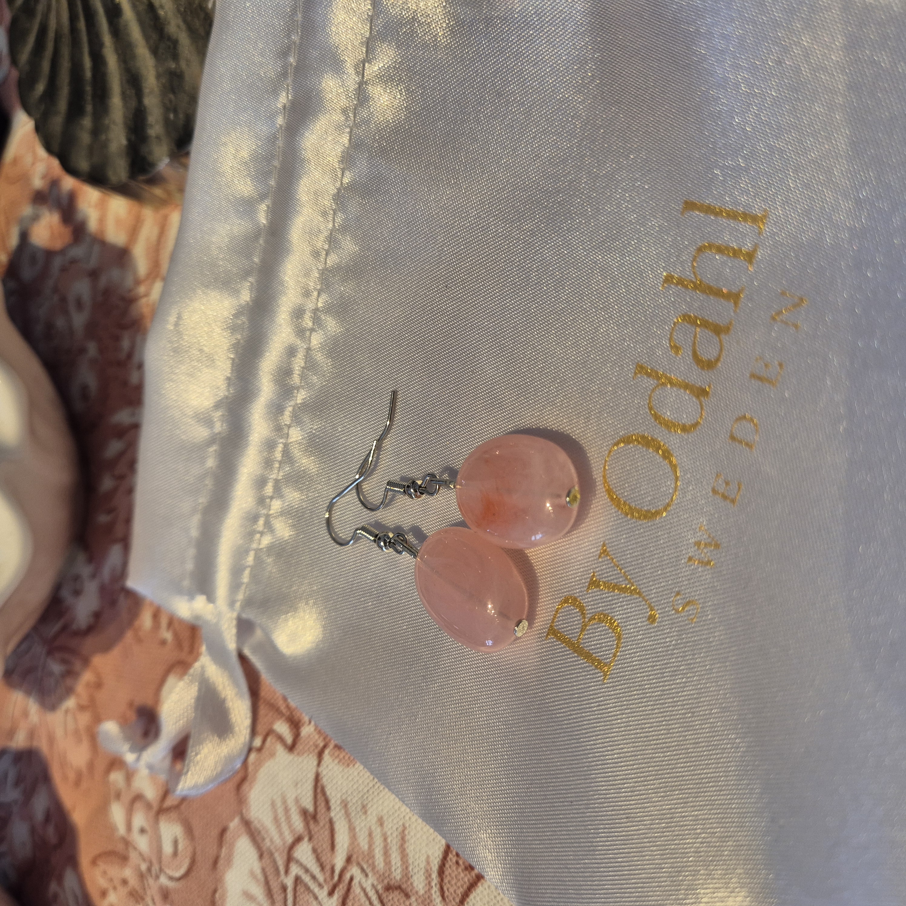 Hook earring silver/rosa