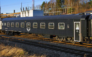 Liggvagn BC4 5471 SJ Svart