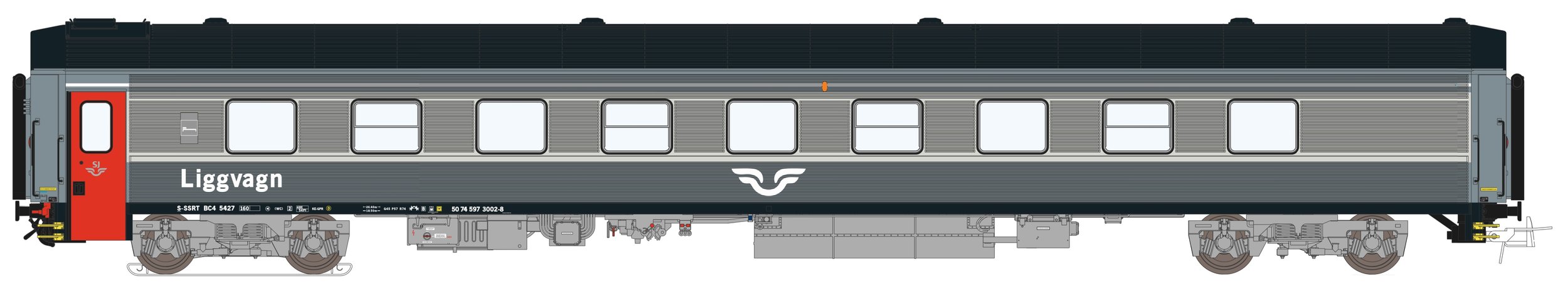 Liggvagn BC4 5467 SSRT
