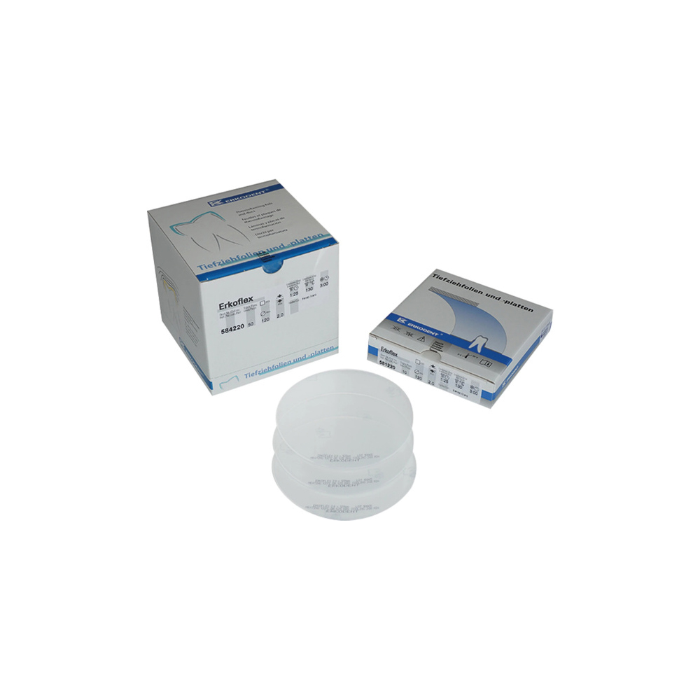 Erkoflex-Transparent Soft Round 3mm Ø120mm,  50st.