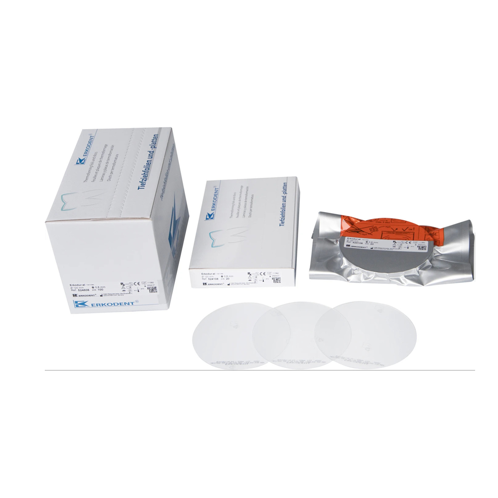 Erkodur-al Transparent 0,8mm, Round Ø120mm, 100pcs.