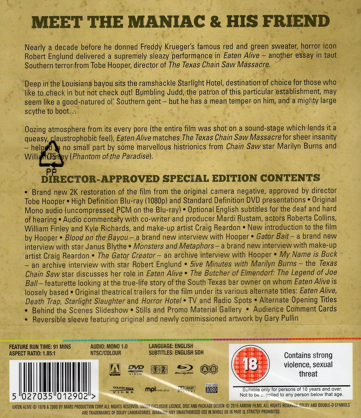 Eaten Alive (ej svensk text) (Blu-ray + DVD) - 2