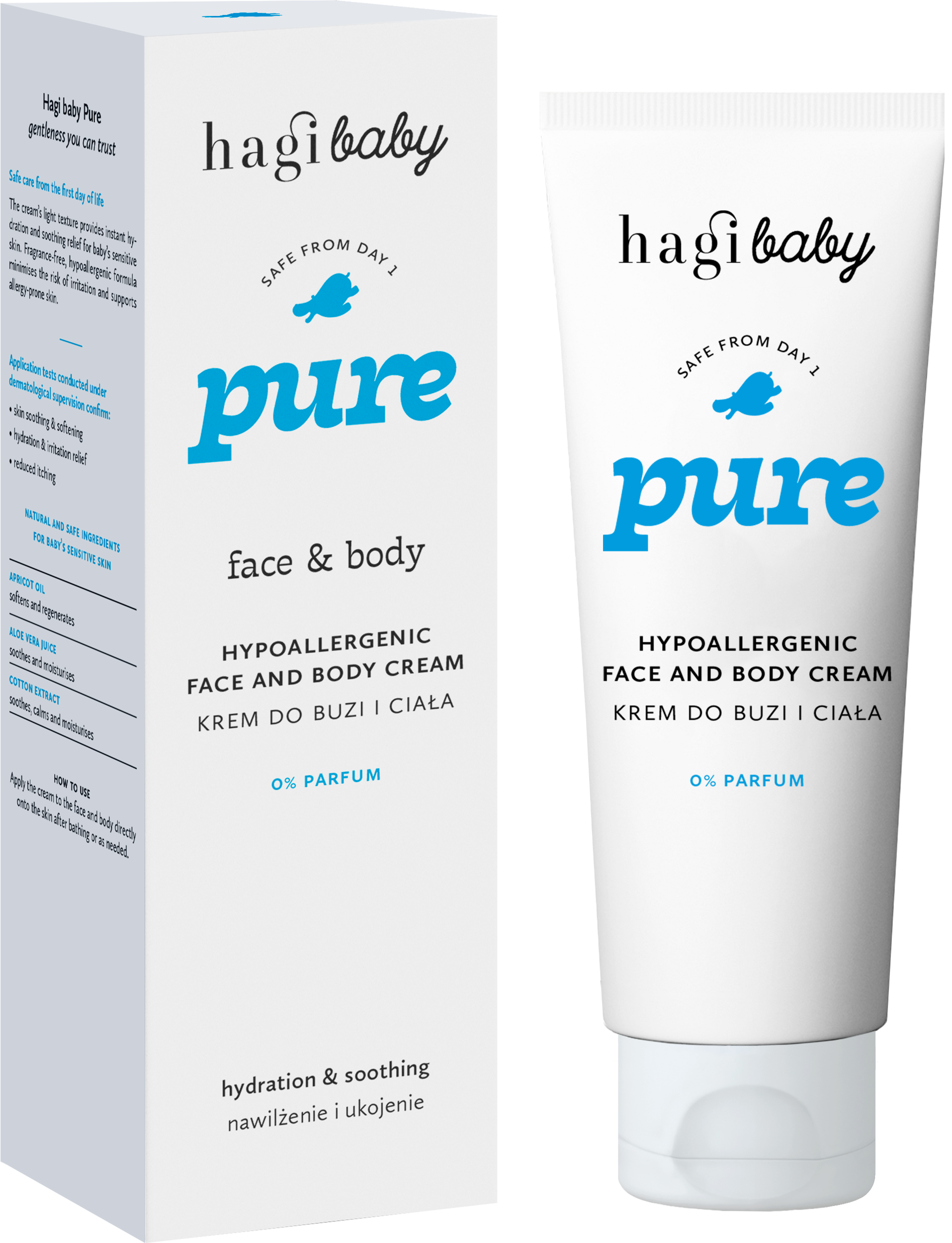 Hagi Baby Pure Hypoallergenic Face and Body Cream 75ml - 2