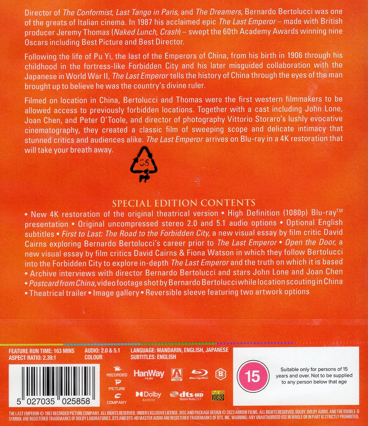 The Last Emperor (ej svensk text) (Blu-ray) - 2