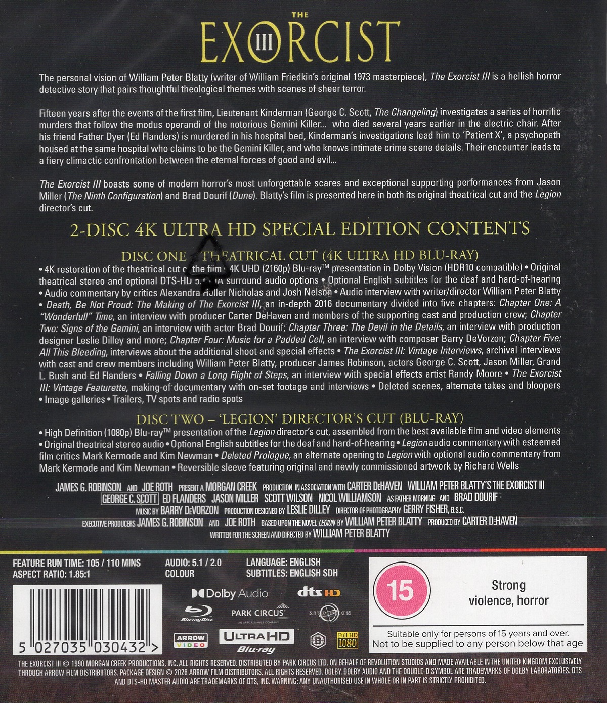 The Exorcist III (ej svensk text) (4K Ultra HD + Blu-ray) - 2