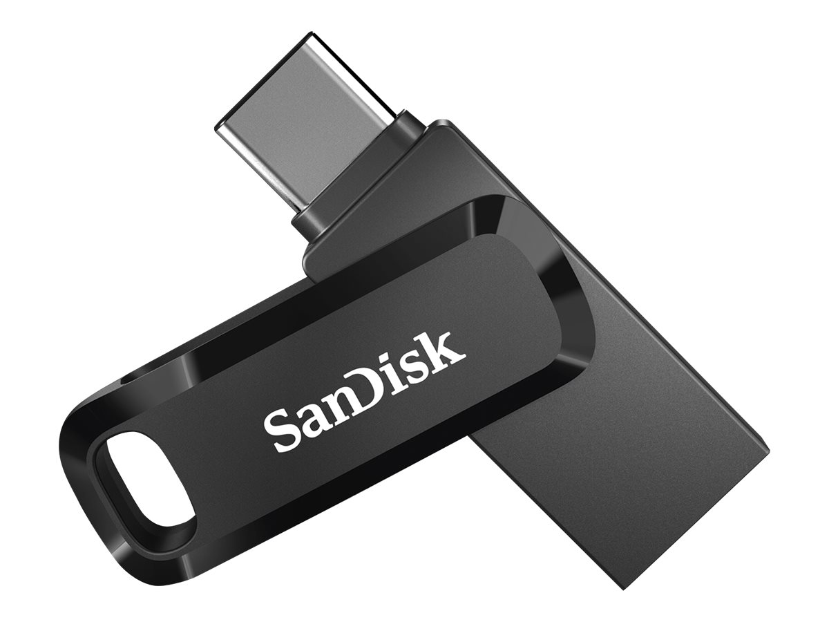 SanDisk Ultra Dual Drive Go 128 GB USB 3.2 Gen 1 / USB-C USB-minne Svart