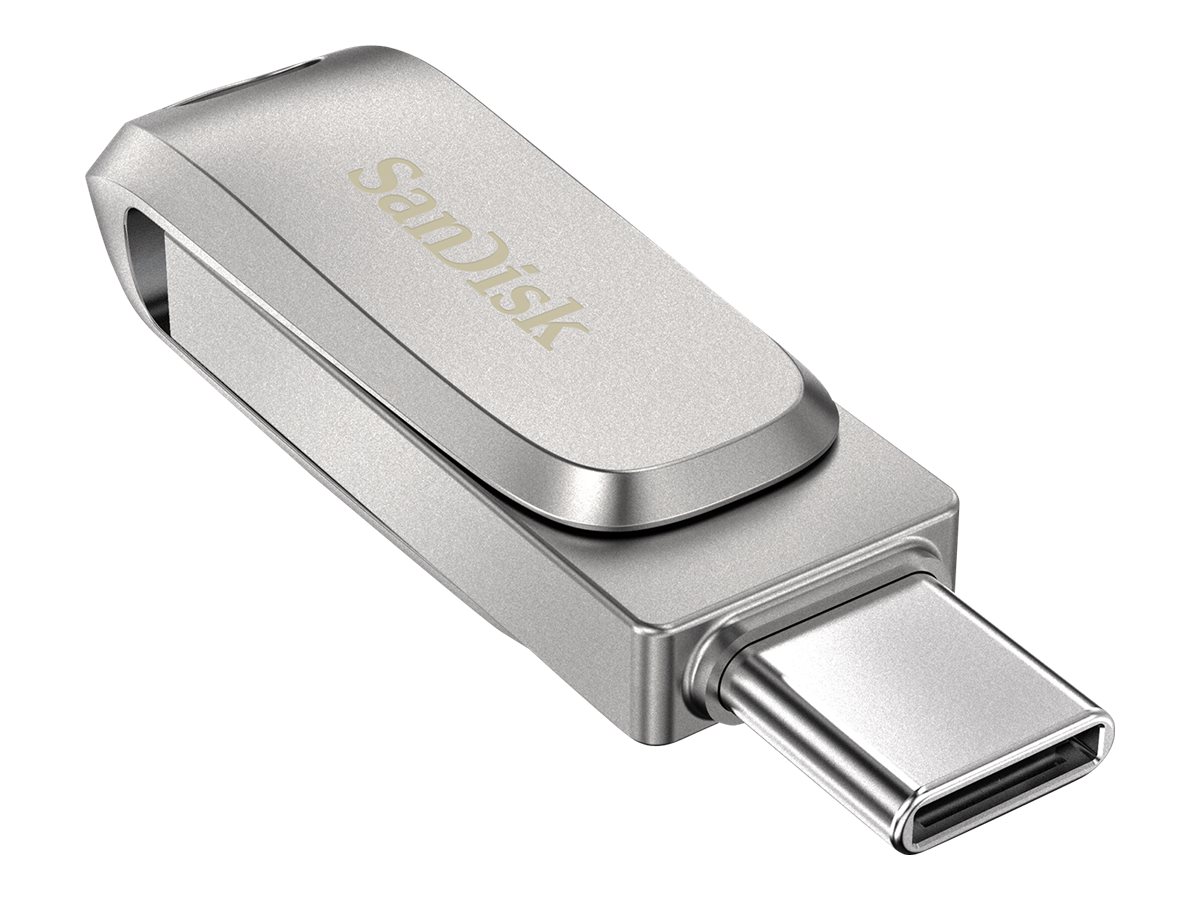 SanDisk Ultra Dual Drive Luxe 128GB USB 3.1 Gen 1 / USB-C USB-minne Silver - 2