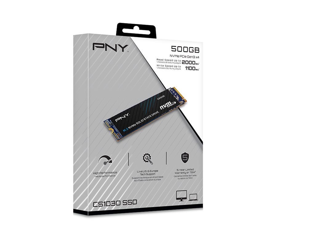 PNY SSD CS1030 500GB M.2 PCI Express 3.0 x4 (NVMe) - 2