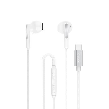 Dudao X3Pro in-ear headphones USB-C 1.2m white