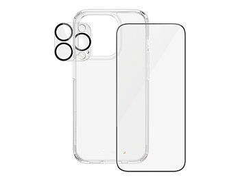PanzerGlass Skærm/objektiv/rygbeskyttersæt Sort Transparent Apple iPhone 15 Pro