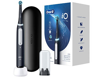 Oral-B iO Series 4 elektrisk tandbørste med Rejseetui Matte sort