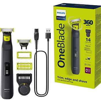 Philips OneBlade Pro 360 QP6542/15 Trimmer Svart