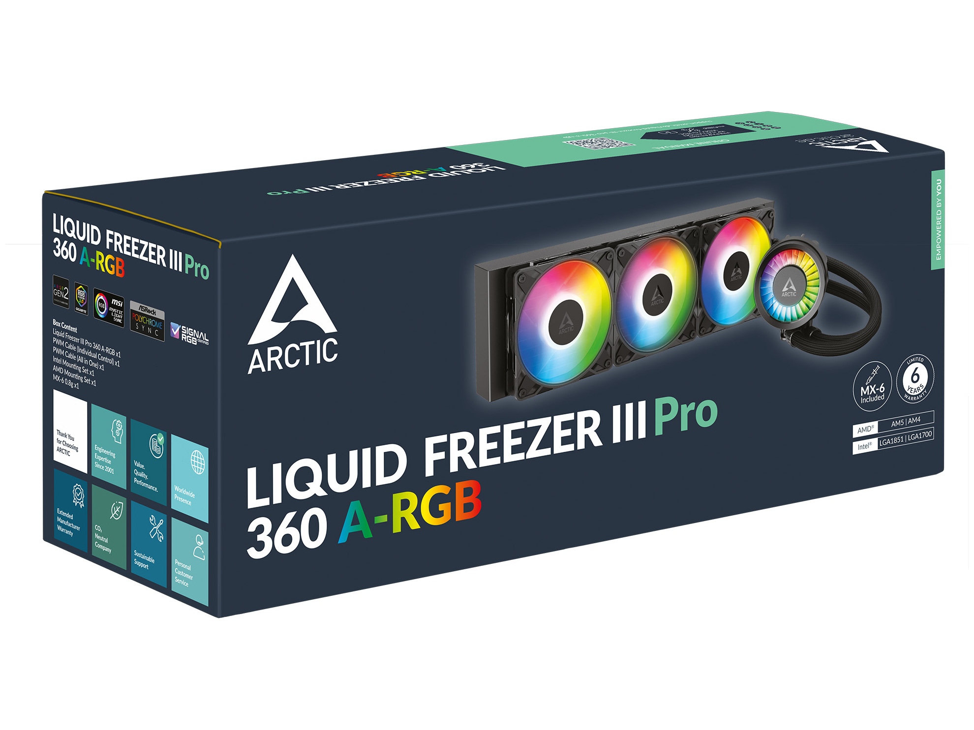 Arctic Liquid Freezer III Pro 360 A-RGB Intel/AMD vätskekylare - 2