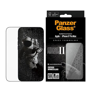 PanzerGlass Ceramic II skärmskydd för iPhone 17 Pro Max