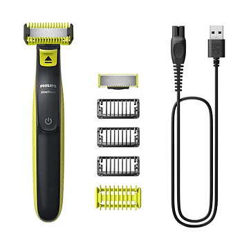Philips Norelco OneBlade QP2824/10 rakapparat för män Folierakapparat Trimmer Grå, Lime