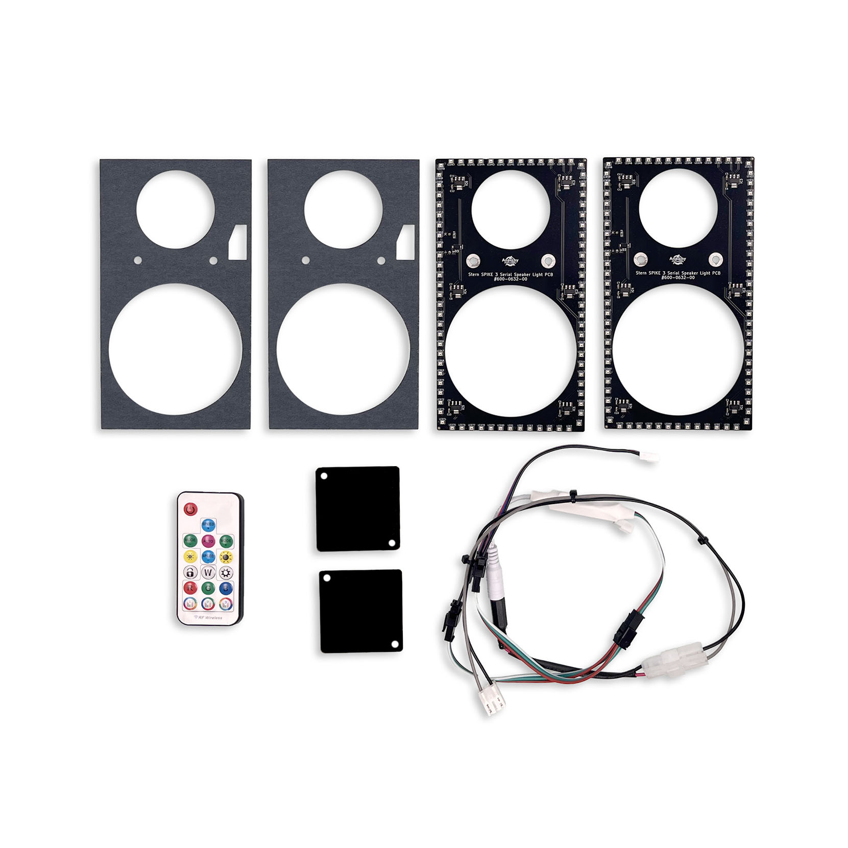 Bright Line High Definition RGB LED Rectangular Speaker Light Kit for Stern SPIKE 3 Machines - 2