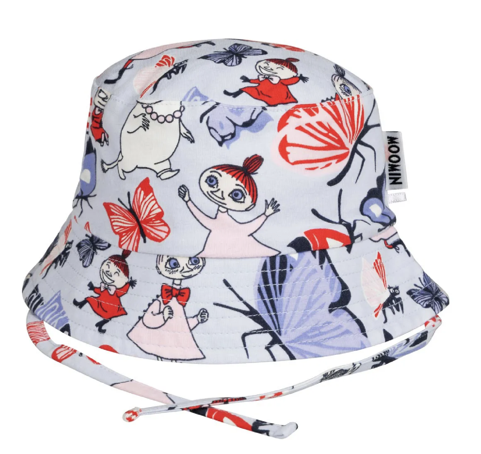 Mumin Bebis Solhatt - Fjärilspark Ljusblå