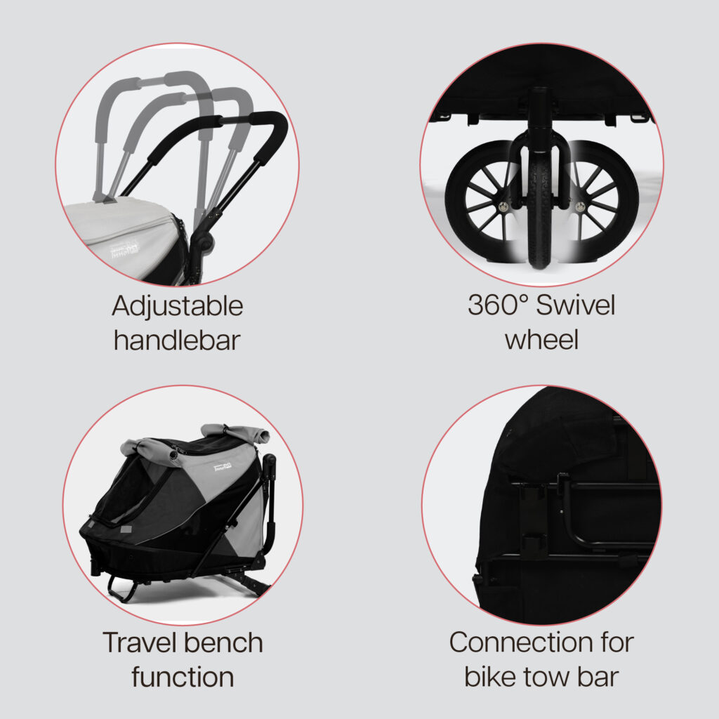 InnoPet Noah - Pebble & Stone - Pet stroller - 4