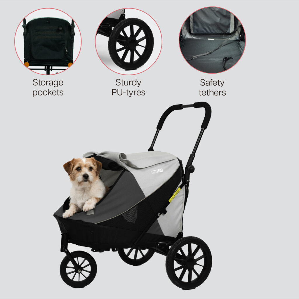 InnoPet Noah - Pebble & Stone - Pet stroller - 3