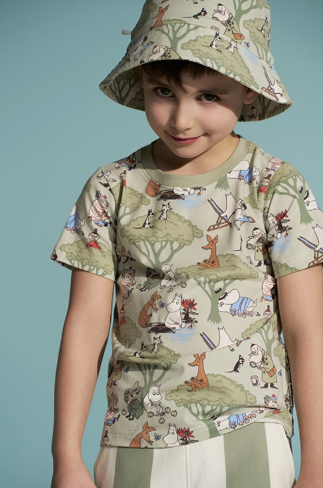 Moomin Kids T-shirt - Holiday Light Green - 2