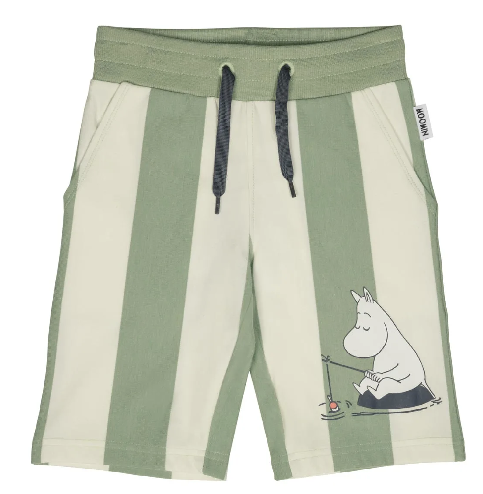 Mumin Barn Shorts - Ledighet Grön/Vit