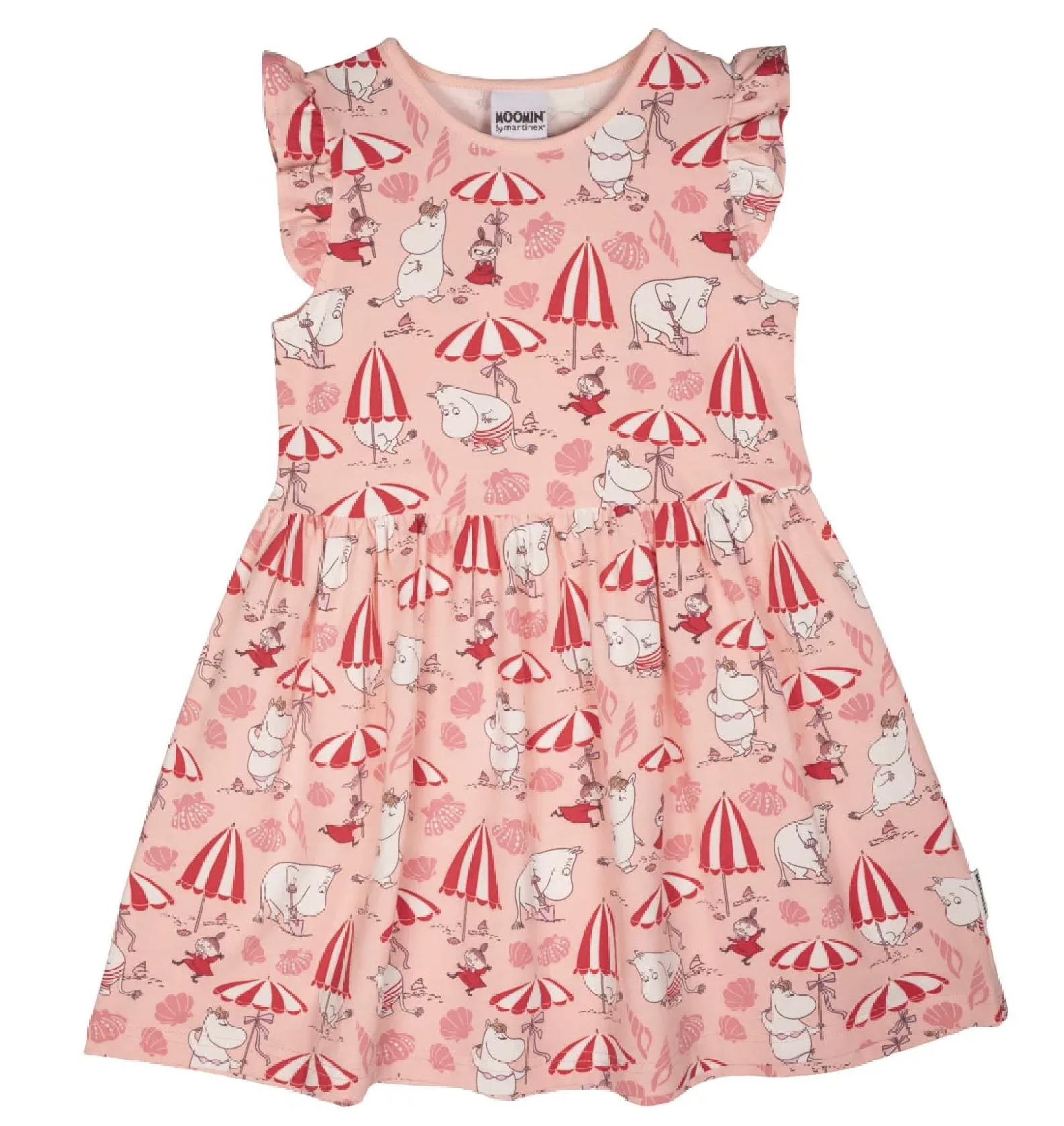 Moomin Child Dress - Shell Beach Coral